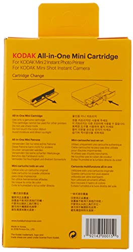 KODAK Mini 2 Photo Printer Cartridge MC All-in-One Paper and Color Ink Cartridge Refill - Compatible with Mini Shot Camera, Mini 2 Printer (Not Original Mini) 50 Pack (Packaging may vary)