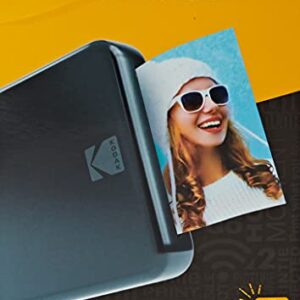 Kodak HD Wireless Portable Mobile Instant Photo Printer, Print Social Media Photos, Premium Quality Full Color Prints. Compatible w/iOS and Android Devices (Black)
