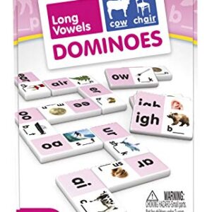 Junior Learning Long Vowel Dominoes Educational Action Games, Multi (JL495)