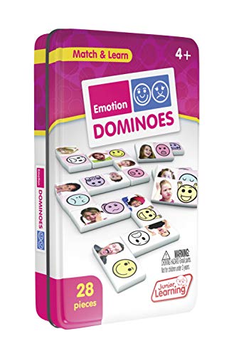 Junior Learning Emotion Dominoes,4.7 x 1.5 x 7.8 inches