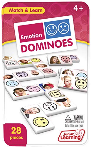 Junior Learning Emotion Dominoes,4.7 x 1.5 x 7.8 inches