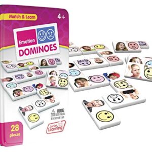 Junior Learning Emotion Dominoes,4.7 x 1.5 x 7.8 inches