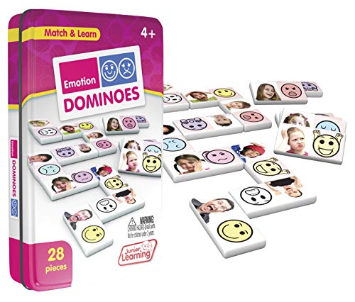 Junior Learning Emotion Dominoes,4.7 x 1.5 x 7.8 inches