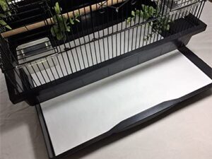 bird cage liners - poly coated - medium cages - custom size - 100 pre-cut sheets - up to 200 feet of paper