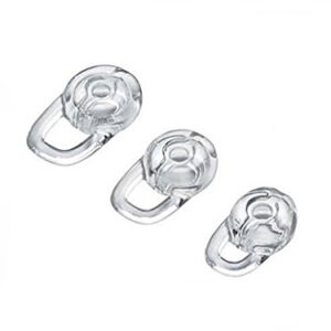 Replacement Set: 1 Earhook and 3 S/M/L Eartips Compatible with Plantronics Explorer 80 110 120 500, Voyager 3200 3240 Edge, M25, M70,M90,M95,M100,M155,Marque 2 M165, Discovery 925 975 975SE Headsets