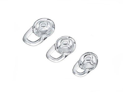 Replacement Set: 1 Earhook and 3 S/M/L Eartips Compatible with Plantronics Explorer 80 110 120 500, Voyager 3200 3240 Edge, M25, M70,M90,M95,M100,M155,Marque 2 M165, Discovery 925 975 975SE Headsets