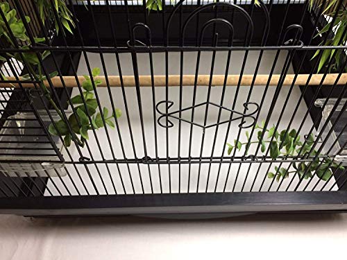 Bird Cage Liners - Poly Coated - Large Cages - Custom Size - 100 Pre-Cut Sheets - Up to 250 Ft of Paper