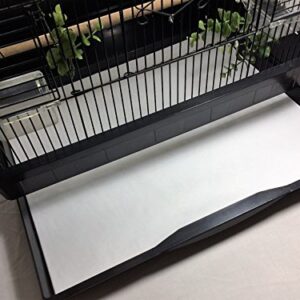 Bird Cage Liners - POLY COATED - Small Cages - Custom Size - 150 Pre-Cut Sheets - Up to 225 Ft of paper