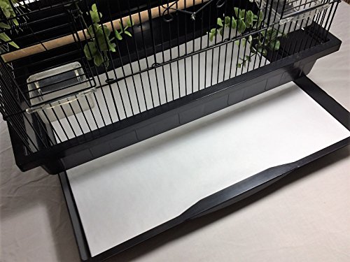 Bird Cage Liners - POLY COATED - Small Cages - Custom Size - 150 Pre-Cut Sheets - Up to 225 Ft of paper