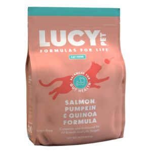 lucy pet cat salmon, pumpkin, & quinoa 10lb