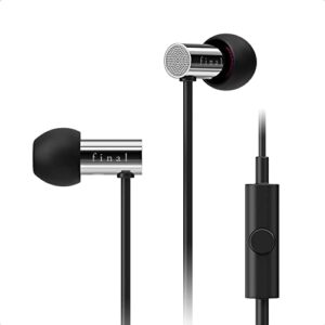 final audio design e3000c h-res earphone stainless steel black