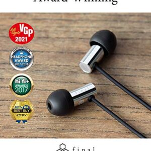 Final Audio Design E3000C H-Res Earphone Stainless Steel Black