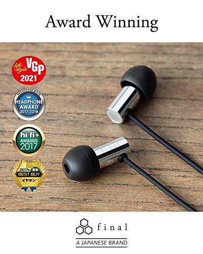 Final Audio Design E3000C H-Res Earphone Stainless Steel Black