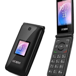 Alcatel GO FLIP 4044 4G LTE (Unlocked for All Carriers) Flip Phone for Seniors Big Buttons Easy to Use - Black