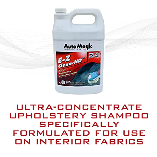 Auto Magic E-Z Clean HD - Heavy-Duty Upholstery Shampoo for Carpets, Vinyl and More - 128 Fl Oz