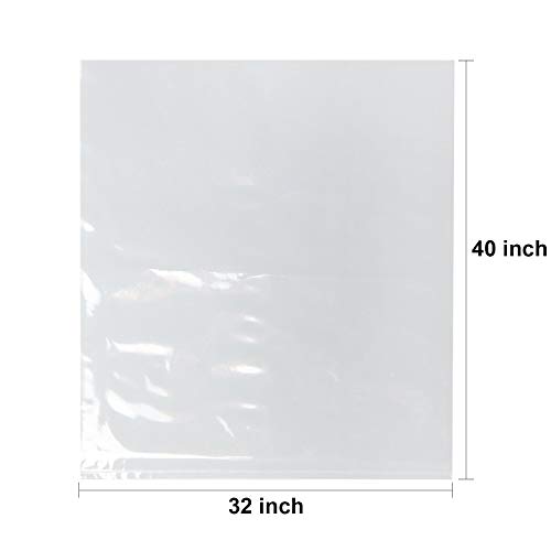 LazyMe 32x40 inch, Easter Basket Cellophane Shrink Bags,  Shrink Wrap Bags Large, Clear, 5 Packs