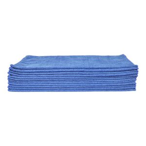 Eurow Utility Terry Weave 16 x 16in 240 GSM Microfiber Cleaning Towels 12-Pack