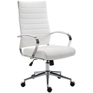 edgemod poly and bark tremaine high back management chair (white)