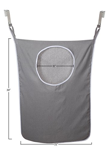 LaundryMate Extra Large Capacity Laundry Bag - with 2 Coin Pocket, Durable Strong Material Foldable Laundry Sack for College, Dorm and Apartment Dwellers Collapsible Laundry Bag (2 PK Hanging)