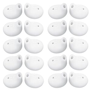 20 pieces earbud covers silicone tips replacement ear gels buds for sam galaxy note 5/note 7/s7/s6/s6 edge earbuds,white color