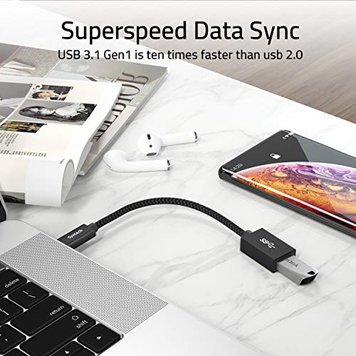 Syntech USB C to USB Adapter, 2 Pack USB C to USB3 Adapter,USB Type C to USB,Thunderbolt 3 to USB Female Adapter OTG Cable Compatible with iPad Mini 6, MacBook Pro, Air and More