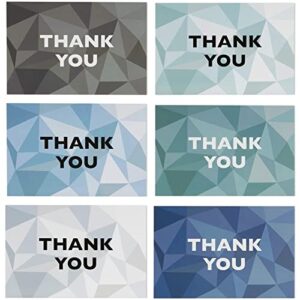 Assorted Thank You Cards Bulk, Blank Greeting Notes with Envelopes (4x6 In, 144 Pack)