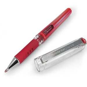 Pentel Hybrid Gel Grip Metallic Pen – 1.0mm Rollerball – Green, Gold, Red, Silver and White - Set of 5 - K230