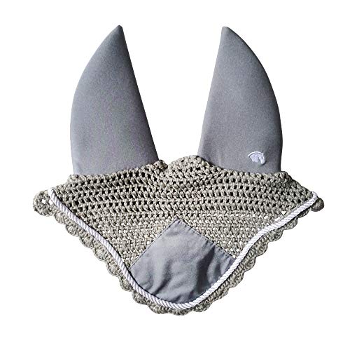 Plughz Horse Sound Off Ear Net, Soundless Bonnet (Grey)