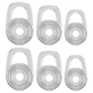 6 clear small medium large eargels for discovery 925 975 wireless bluetooth headset ear gel bud tip gels buds tips eargel earbud eartip earbuds silicon 3 pair replacement parts
