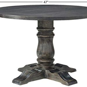 Selena 5 Pcs Dining Set, Weathered Gray