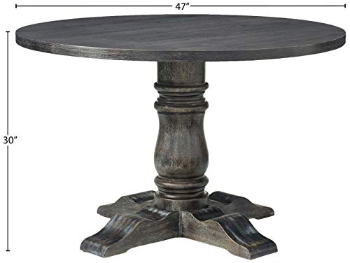 Selena 5 Pcs Dining Set, Weathered Gray