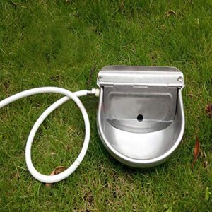 Automatic Dog Feeder Trough Bowl Dispenser Waterer for Pet Dog Horse Cattle Goat Sheep Water Stainless Steel Farm Tool