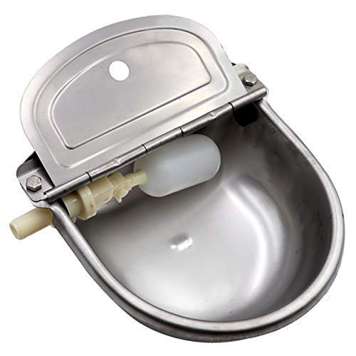 Automatic Dog Feeder Trough Bowl Dispenser Waterer for Pet Dog Horse Cattle Goat Sheep Water Stainless Steel Farm Tool