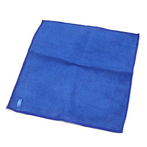 uxcell Clean Clay Design Microfiber Auto Car Towel Drying Washing Cloth Blue 12.6" x 12.6"