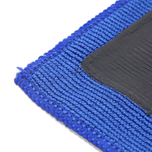 uxcell Clean Clay Design Microfiber Auto Car Towel Drying Washing Cloth Blue 12.6" x 12.6"