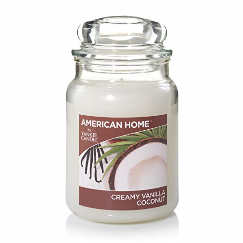 Yankee Candle American Home Scented Candle, 19 oz. - Creamy Vanilla Coconut 1506082