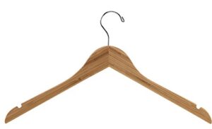 bamboo hangers for clothes - hanger 17" - case of 50