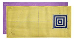martelli 30" x 60" small self-healing color-contrasting cutting mat for sewing, quilting & crafting