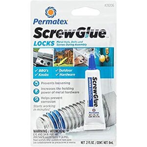 permatex 28206 6 ml screw glue locks, 0.18 fl. oz