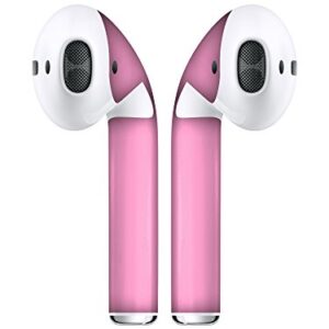 APSkins Silicone Case and Stylish Skins Compatible with Apple AirPod Accessories (Bubble Gum Pink Skin & Case)