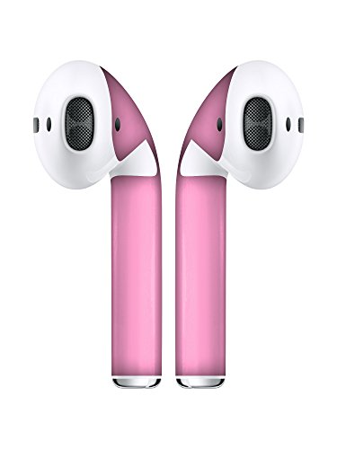 APSkins Silicone Case and Stylish Skins Compatible with Apple AirPod Accessories (Bubble Gum Pink Skin & Case)