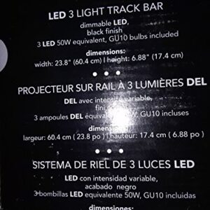 Globe Electric Desmond Collection LED 3-Light Black Track