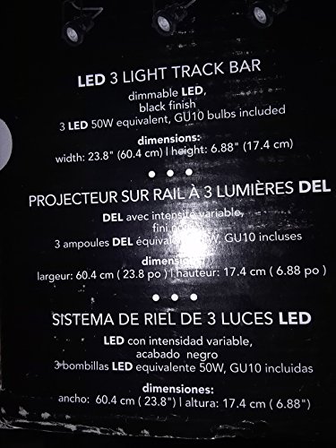 Globe Electric Desmond Collection LED 3-Light Black Track