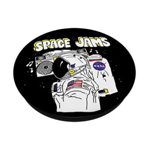 NASA Space Jams Astronaut Boombox PopSockets PopGrip: Swappable Grip for Phones & Tablets