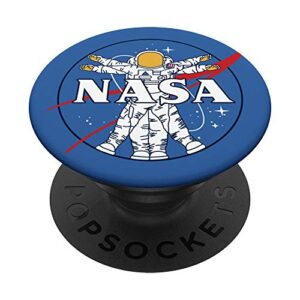 nasa astronaut logo popsockets popgrip: swappable grip for phones & tablets
