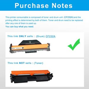 LCL Compatible Drum Unit Replacement for HP 32A CF232A Laserjet Pro M203d M203dn 203dw M230fdw M230sdn MFP M277 MFP M227d MFP M227fdn MFP M227fdw (1-Pack Black) with Chip