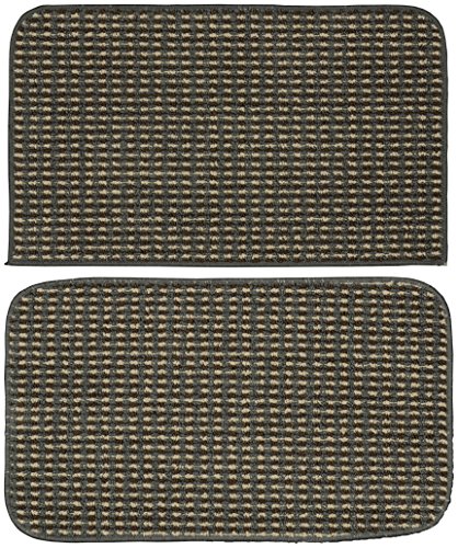 Garland Rug Berber Coloriations 18" x 28"/18" x 28", Cinder Gray