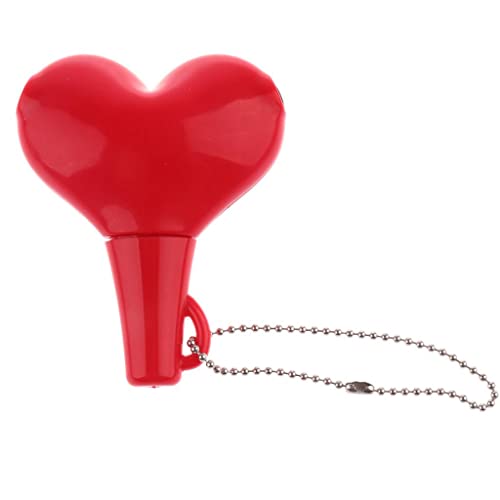 YUN Deals Multi Function 2-Way Heart Shaped Headphone Splitter 3.5mm Jack Plug Keychain