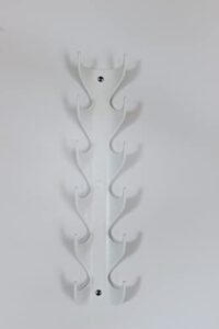 multi-functional vertical hooks- made in the usa- hook solutions for simple organization (white)