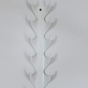 Multi-Functional Vertical Hooks- Made in The USA- Hook Solutions for Simple Organization (White)